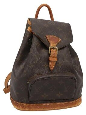 LOUIS VUITTON Monogram Montsouris PM Backpack M51137 LV Auth 112901
